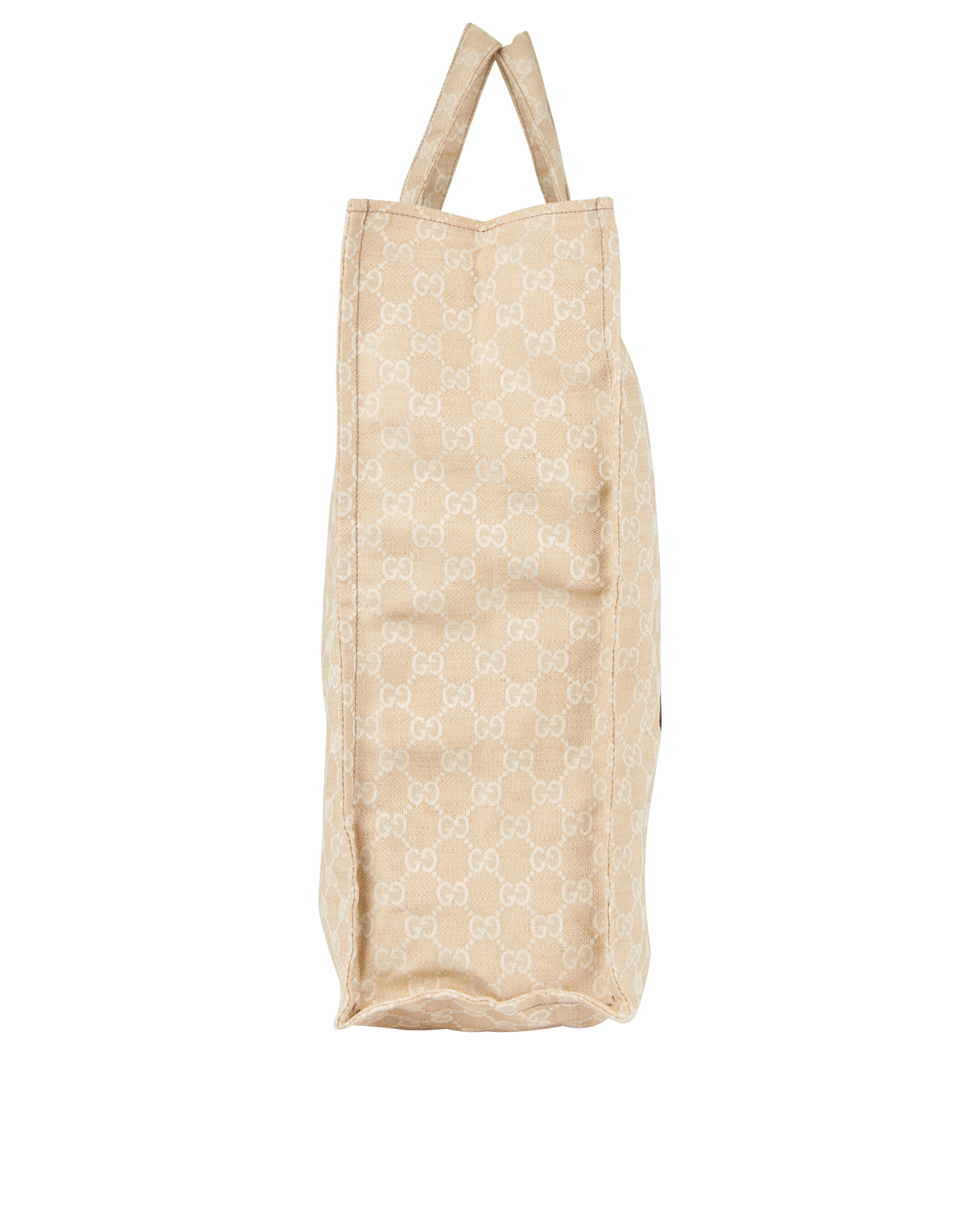 GG Museo Tote, &pound;220, Handbags, Beige, Canvas, Side view